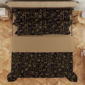Antique Bamboo Noir Bedding Set - Image 3