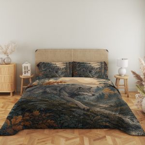 Autumn Guardian Wolf Bedding Set - Image 5