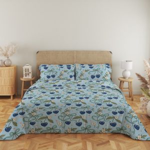 Azure Cherry Ribbons Bedding Set - Image 5