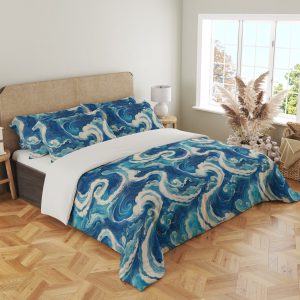 Azure Cloud Ribbon Bedding Set - Image 4