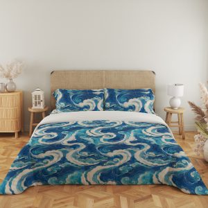 Azure Cloud Ribbon Bedding Set - Image 5