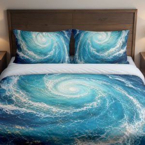 Azure Maelstrom Tide Bedding Set
