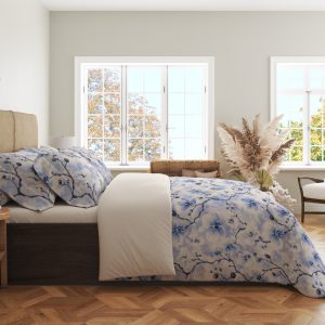 Alternative view of Blue Orchid Reverie Bedding Set