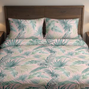 Blush Palm Breeze Bedding Set