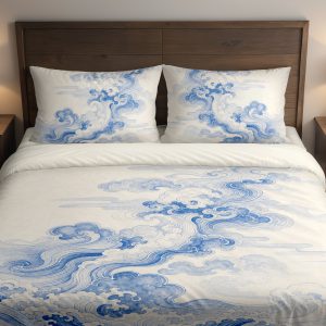 Cobalt Cloud Tide Bedding Set