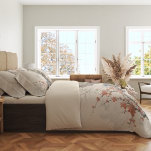Alternative view of Coral Plum Stone Garden Bedding Set