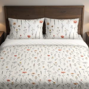 Coral Sketch Meadow Bedding Set