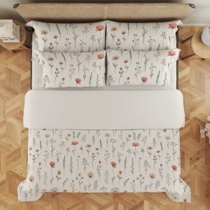 Coral Sketch Meadow Bedding Set - Image 3