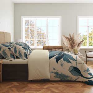 Alternative view of Court Bloom Linocut Bedding Set