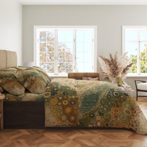 Alternative view of Earthen Orbit Mosaic Bedding Set