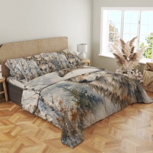 Ember Gaze Wolf Portrait Bedding Set - Image 4