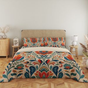 Festival Meadow Folkwork Bedding Set - Image 5