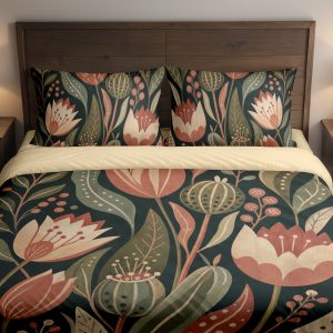 Forest Clay Tulip Grove Bedding Set