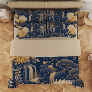 Gilded Chrysanthemum Cascade Bedding Set - Image 3