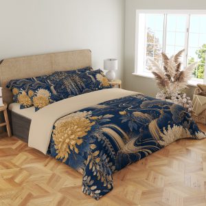 Gilded Chrysanthemum Cascade Bedding Set - Image 4