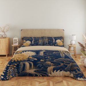 Gilded Chrysanthemum Cascade Bedding Set - Image 5