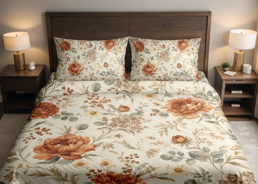 Harvest Peony Botanical Bedding Set