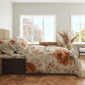 Alternative view of Harvest Peony Botanical Bedding Set