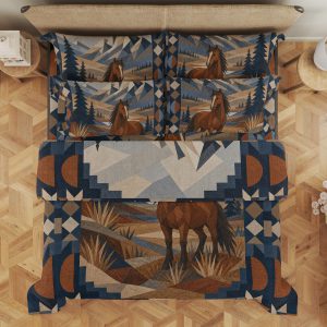 Highland Mustang Mosaic Bedding Set - Image 3