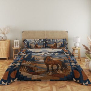 Highland Mustang Mosaic Bedding Set - Image 5