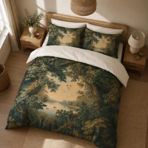 Vintage Tapestry Forest Bedding Set