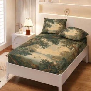 Vintage Tapestry Forest Bedding Set - Image 4