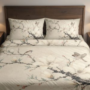 Ivory Magnolia Sparrow Bedding Set