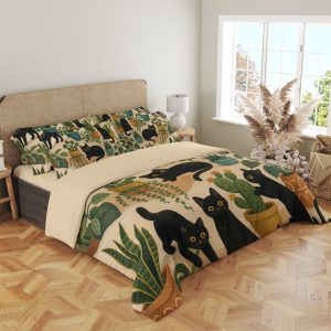 Midnight Garden Cats Bedding Set - Image 4