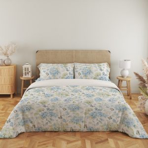 Mist Blue Hydrangea Flight Bedding Set - Image 5