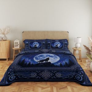 Moonbound Wolf Knotwork Bedding Set - Image 5