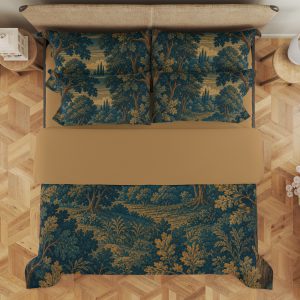 Moonlit Oak Woodland Bedding Set mockup 3