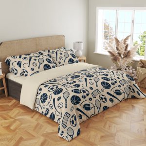 Navy All-Sports Sketch Bedding Set - Image 4