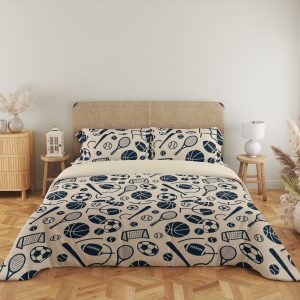 Navy All-Sports Sketch Bedding Set - Image 5