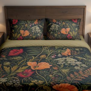 Nocturne Poppy Thicket Bedding Set