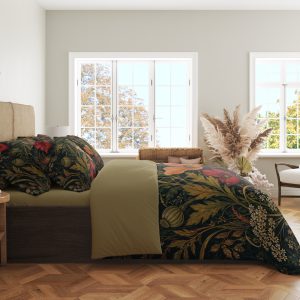Alternative view of Nocturne Poppy Thicket Bedding Set