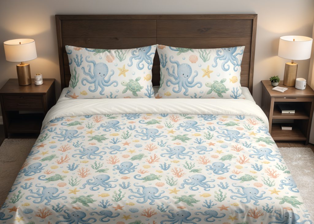 Pastel Ocean Playmates Bedding Set