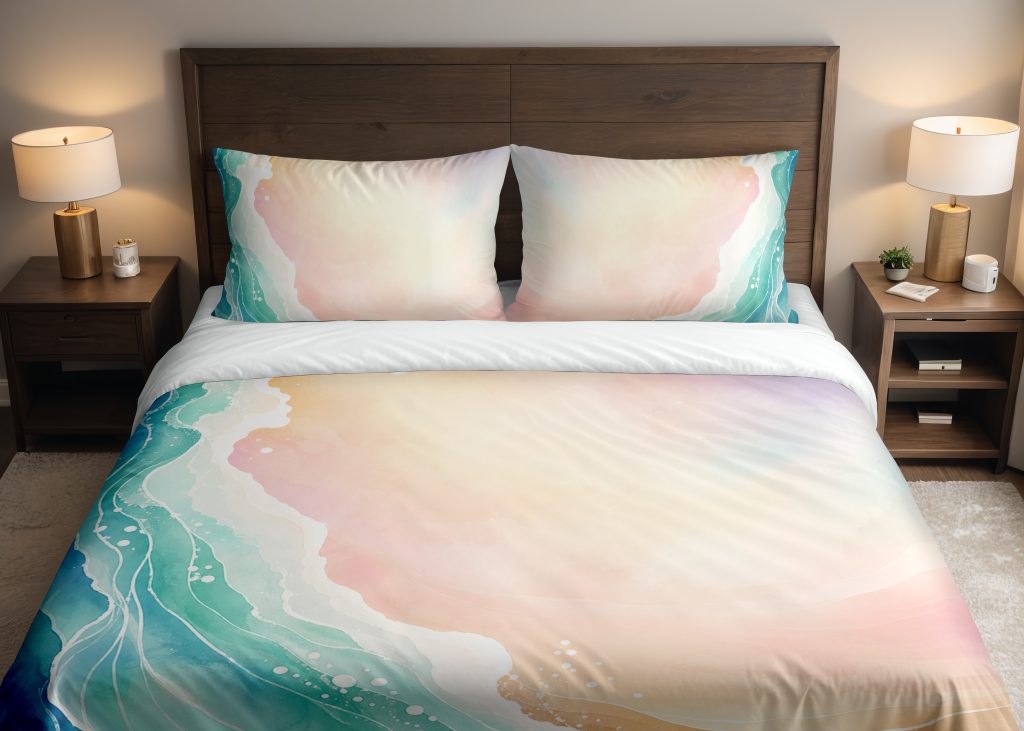 Pastel Shoreline Drift Bedding Set