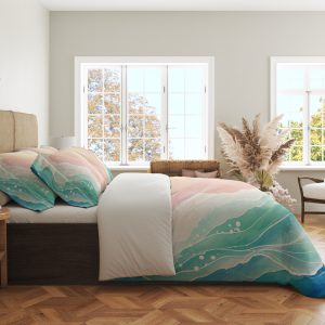 Alternative view of Pastel Shoreline Drift Bedding Set