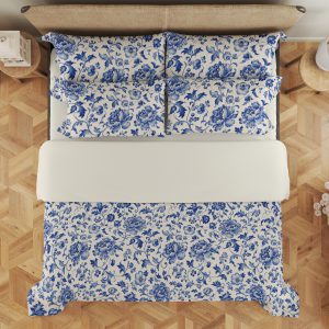 Porcelain Indigo Bloom Bedding Set - Image 3