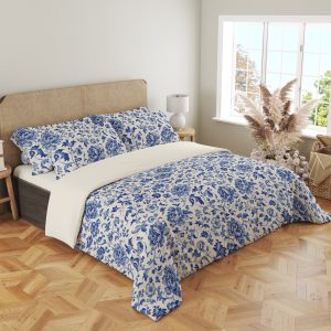 Porcelain Indigo Bloom Bedding Set - Image 4