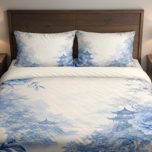 Porcelain Peony Vista Bedding Set