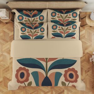 Retro Petal Totem Bedding Set - Image 3