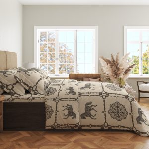 Alternative view of Saddlebit Cameo Grid Bedding Set