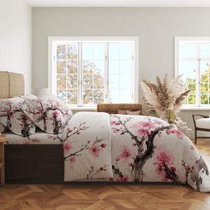 Alternative view of Sakura Ink Cascade Bedding Set