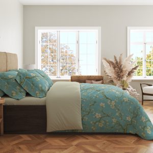 Alternative view of Sea Glass Blossom Bough Bedding Set