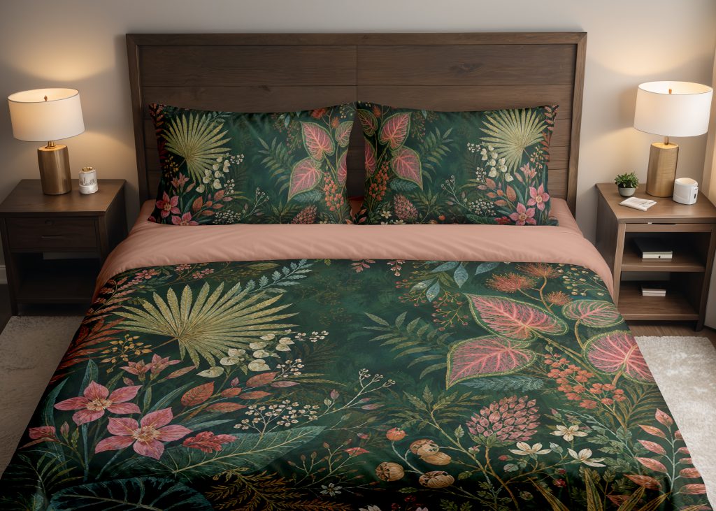 Verdant Ember Herbarium Bedding Set