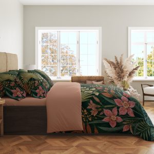 Alternative view of Verdant Ember Herbarium Bedding Set