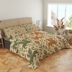 Verdant Griffin Folk Bedding Set - Image 4
