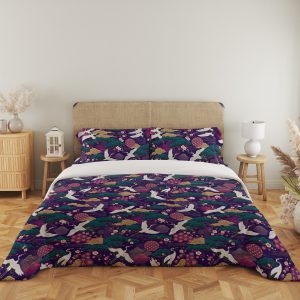 Violet Crane Festival Bedding Set - Image 5