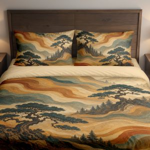 Amber Current Pine Terraces Bedding Set